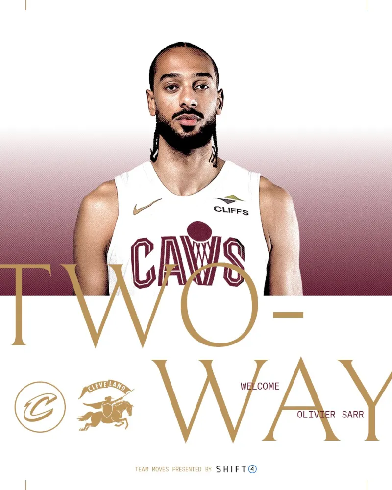 骑士官方：欢迎来到克利夫兰！萨尔正式加盟球队